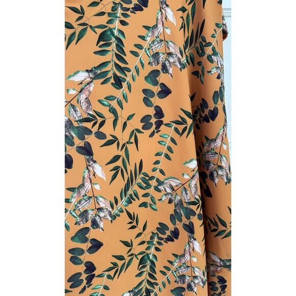 House of Harlow 1960 Revolve Floral Tie Wrap Robin Skirt in Mandarin Extra Small - Picture 6 of 11